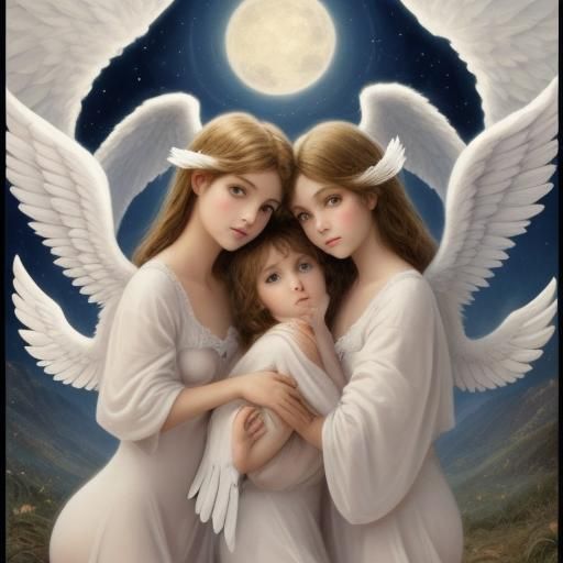 Ethereal Angels in Digital Art