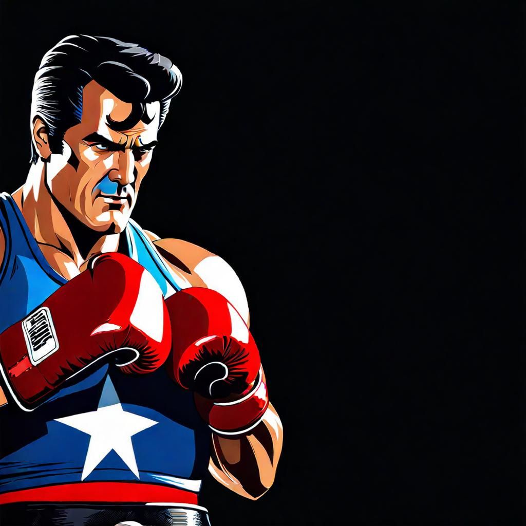 Bruce Campbell as a Boxer