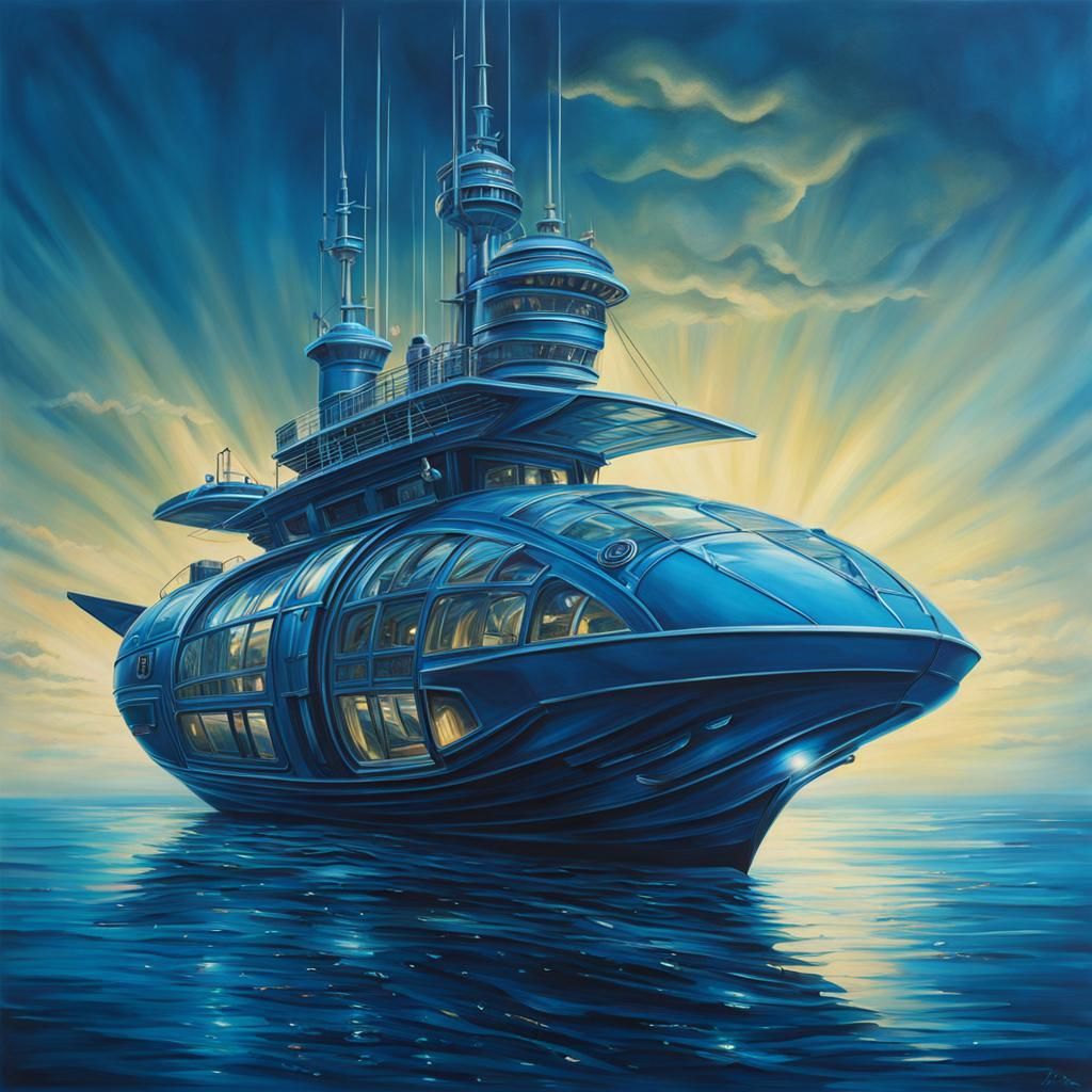 Futuristic  boat