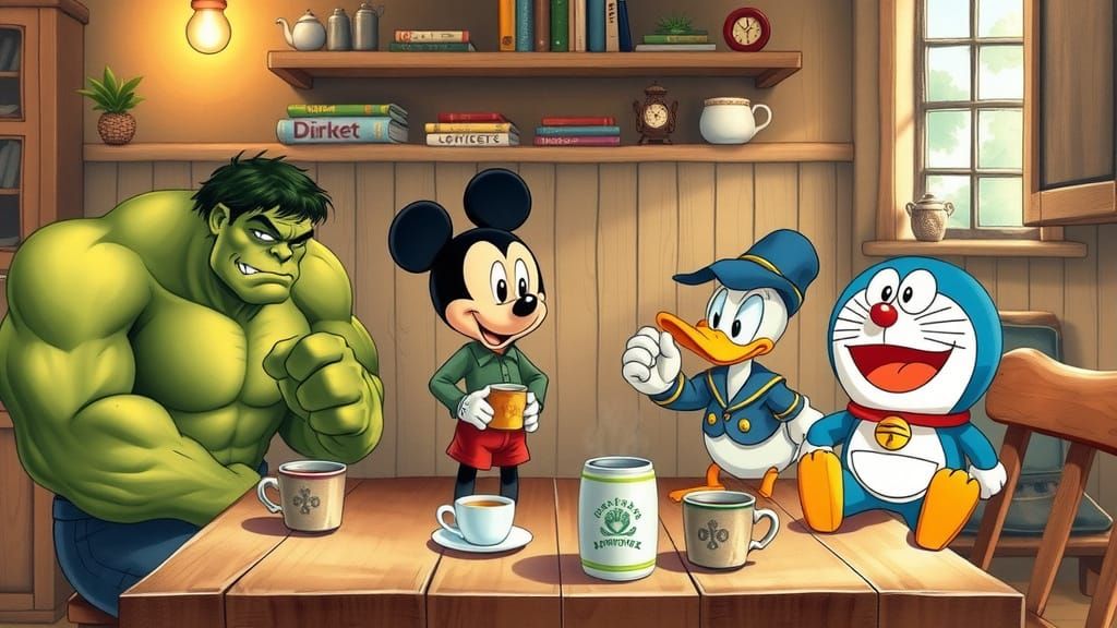 Four Heroes Share Coffee and Reflections in a Heartwarming W...