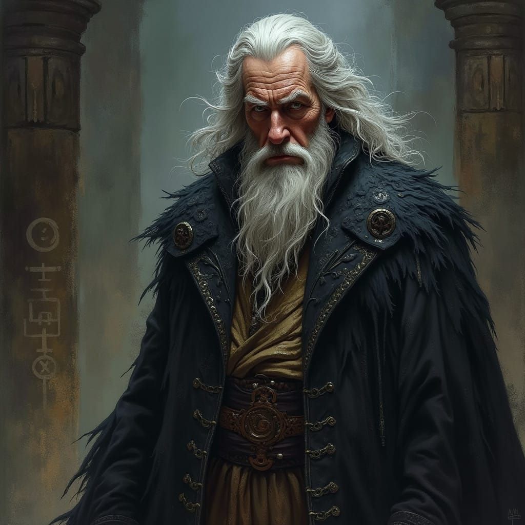 Dark Fantasy King with Mystical Aura