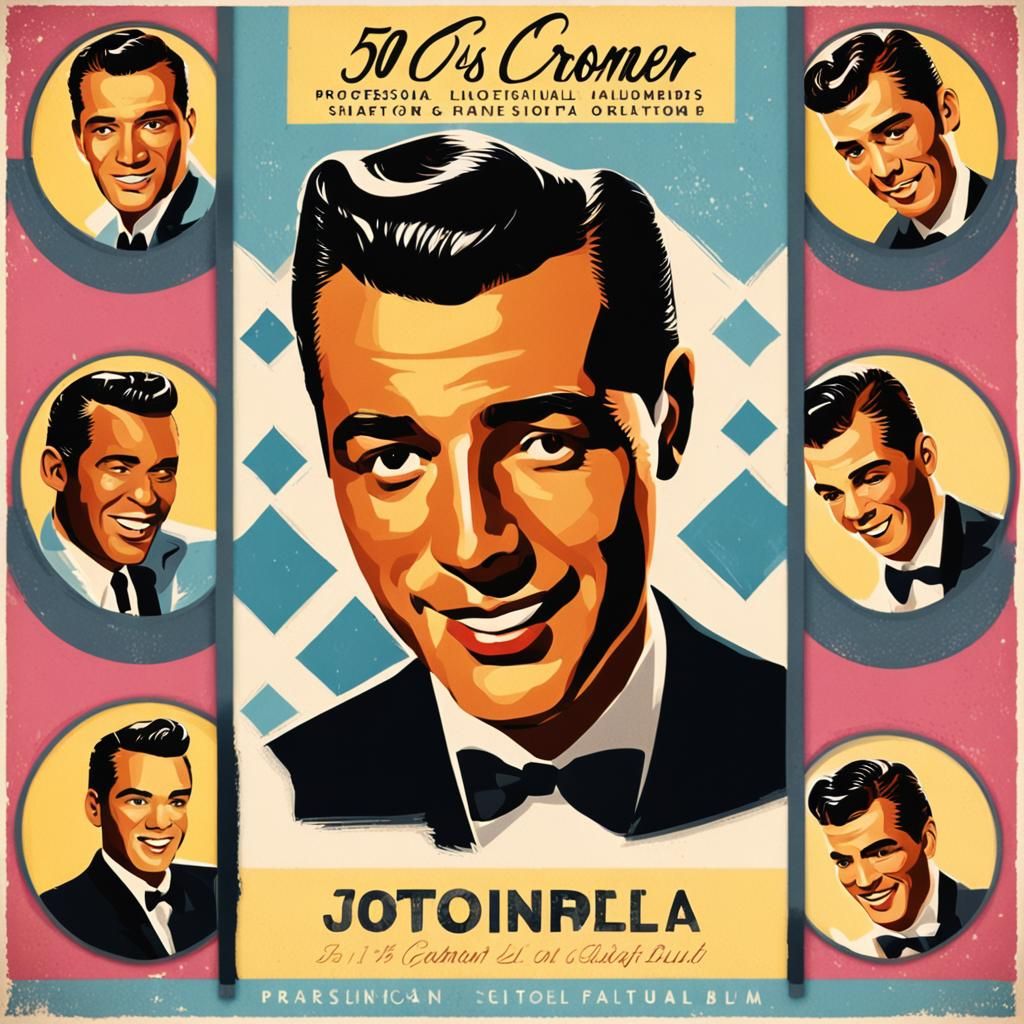 Vintage 50s Crooner Album Cover