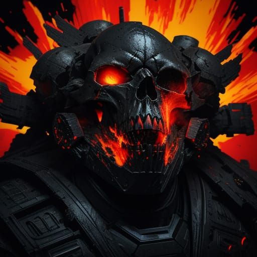 Living Skull Missile Concept Art in 3D