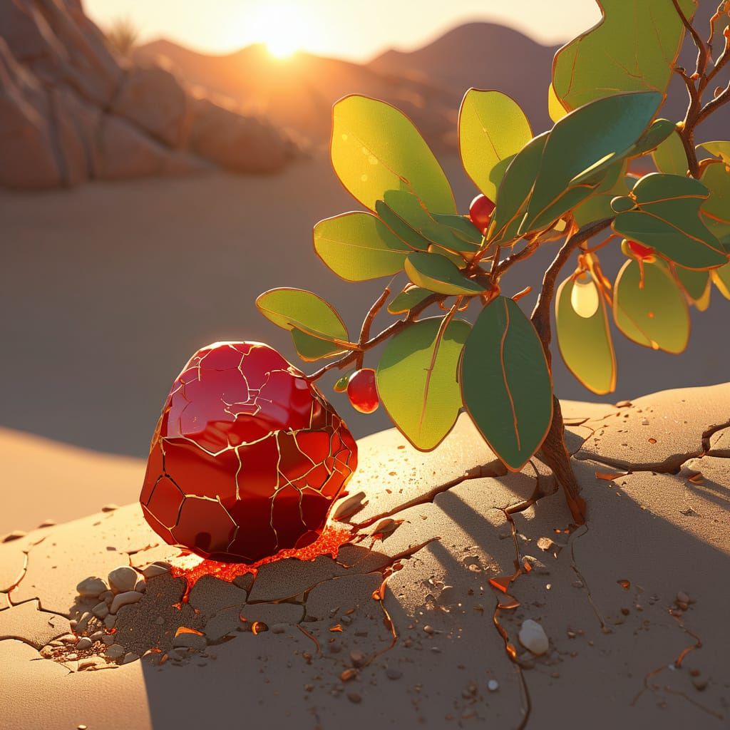 miracle berry
berry bush in the desert
desert oasis