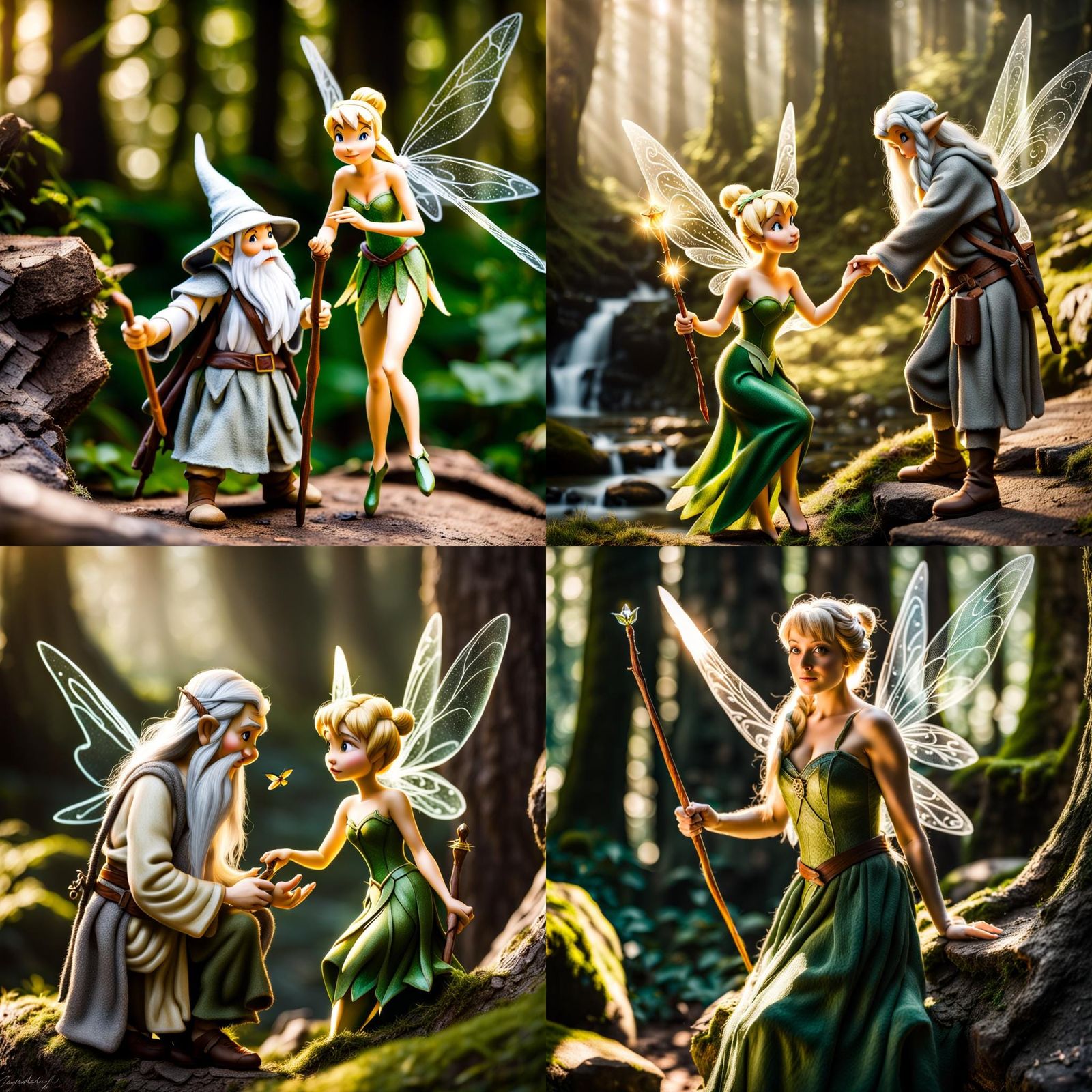 Tinkerbell and Gandalf Meet in Middle-earth