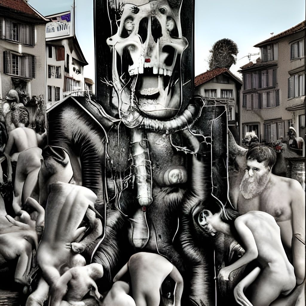 Surreal Saint Frankenstein's Day in Switzerland