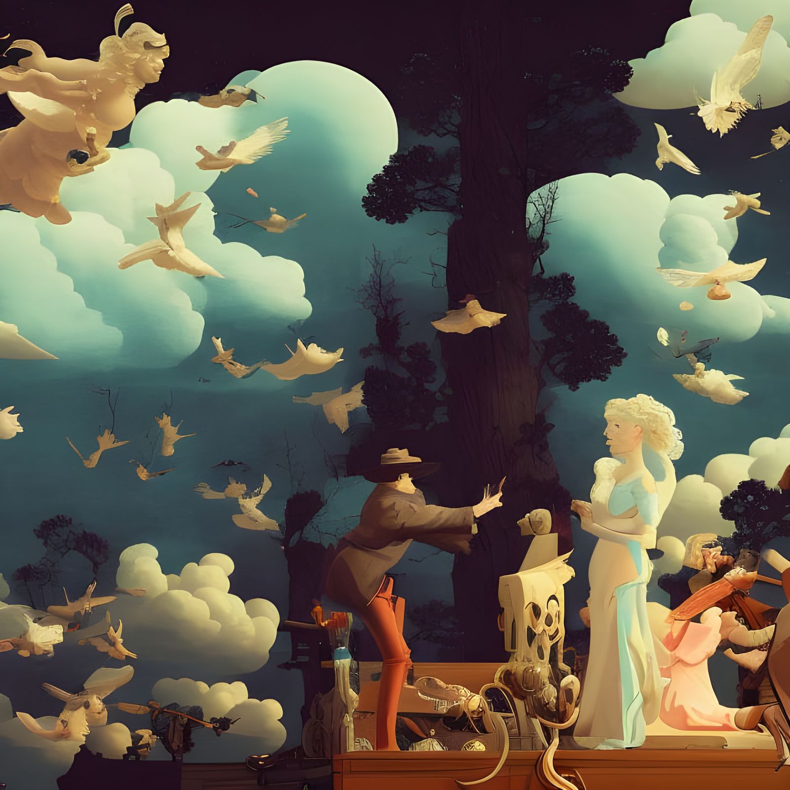 Surreal Skyscape in a Classical Style