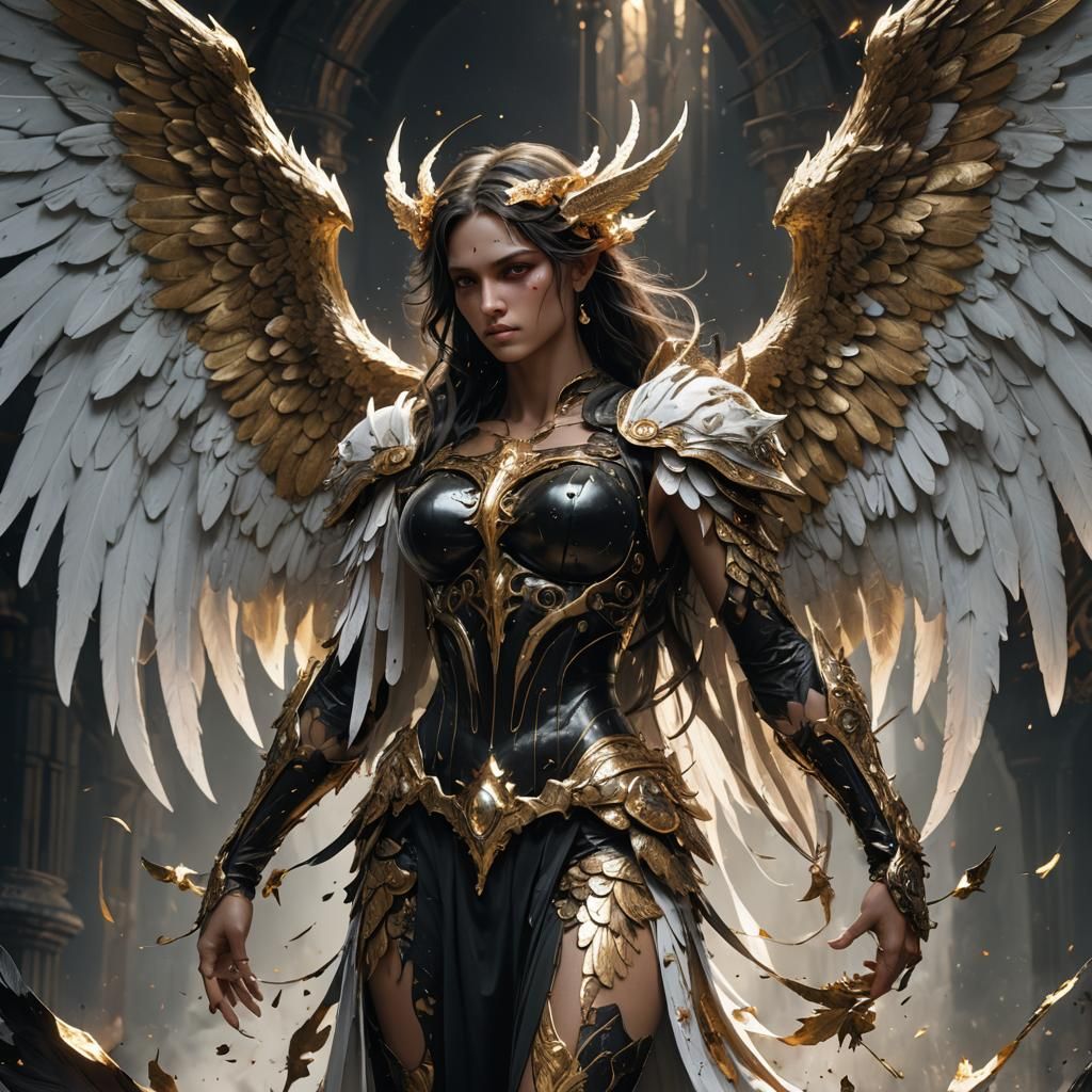 Half Angel Half Demon Concept Art