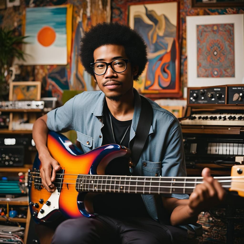 Portrait of a Young Graphic Designer in Studio