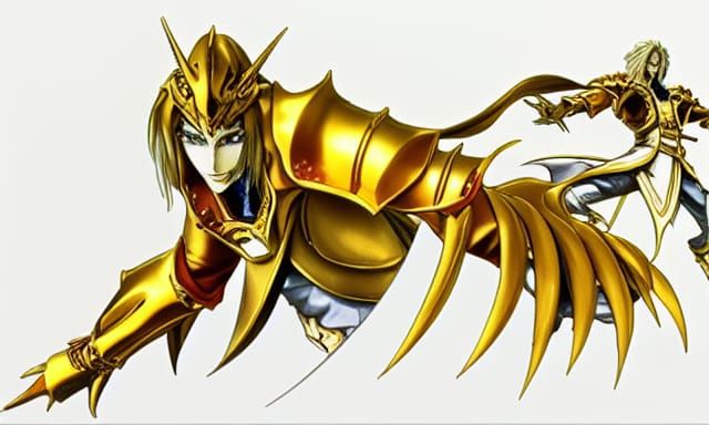 Alucard in Golden Armor: 3D Animation