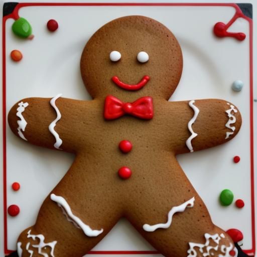 Classic Gingerbread Man Illustration