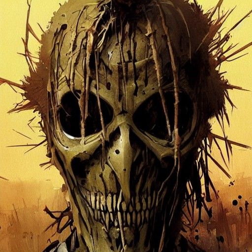 Sinister Scarecrow Zombie by Greg Rutkowski