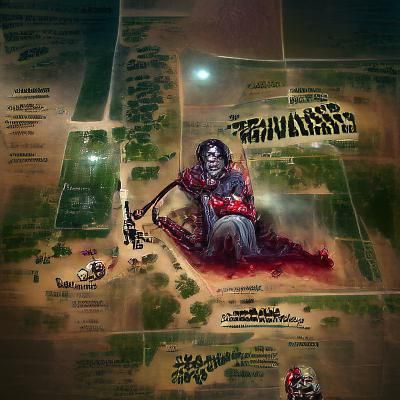 Sinister Chainsaw Massacre Scene by Rutkowski