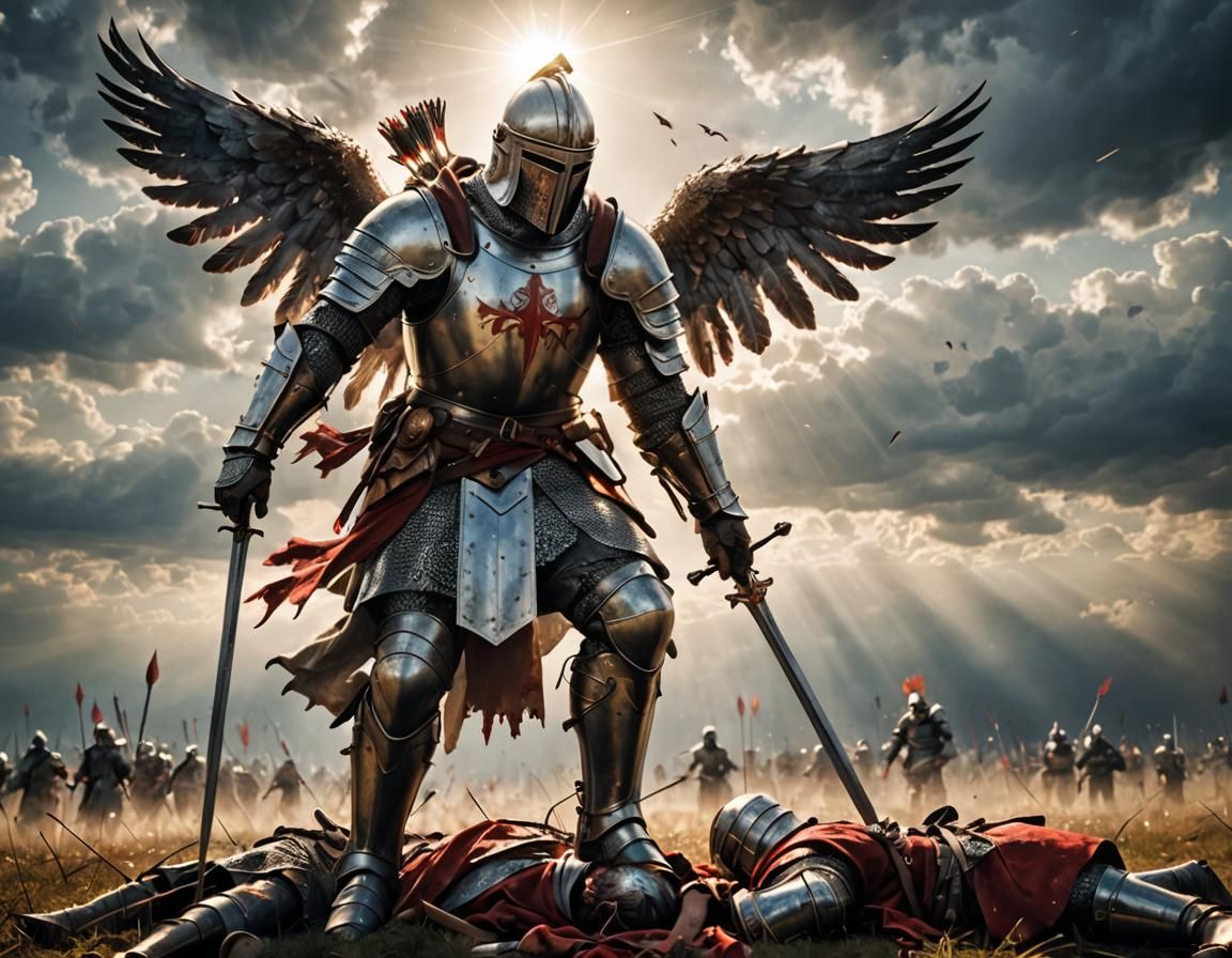 Knight's Ascension: Angel on Battlefield