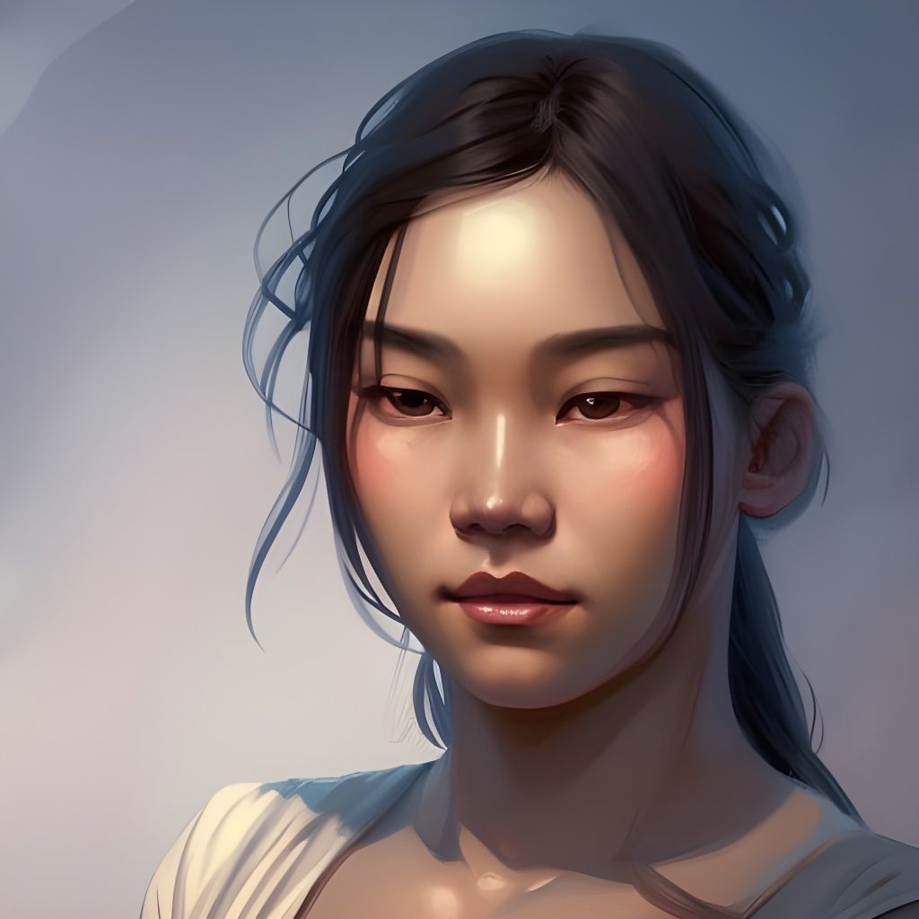 Detailed Portrait of a Thailand Woman