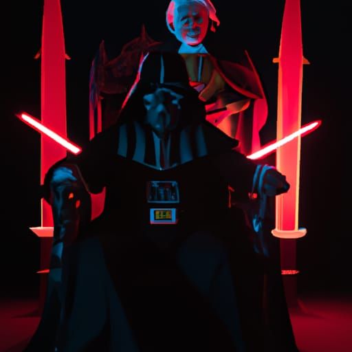 Palpatine and Darth Vader on Imperial Throne