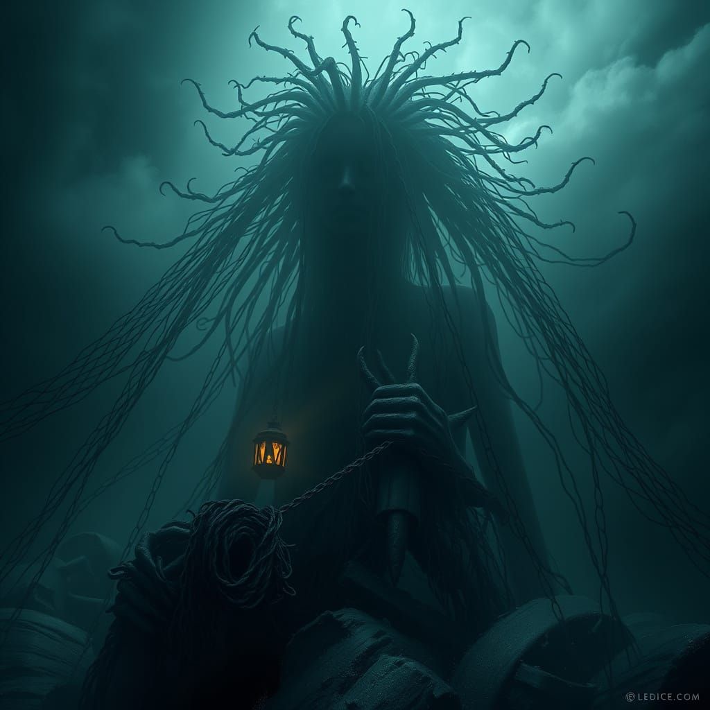 Bioluminescent Goddess of the Deep Sea