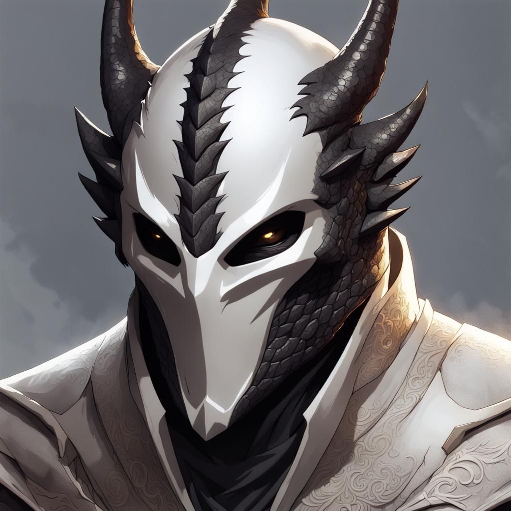 Dragonborn in Batman Suit, Hyperdetailed Digital Art