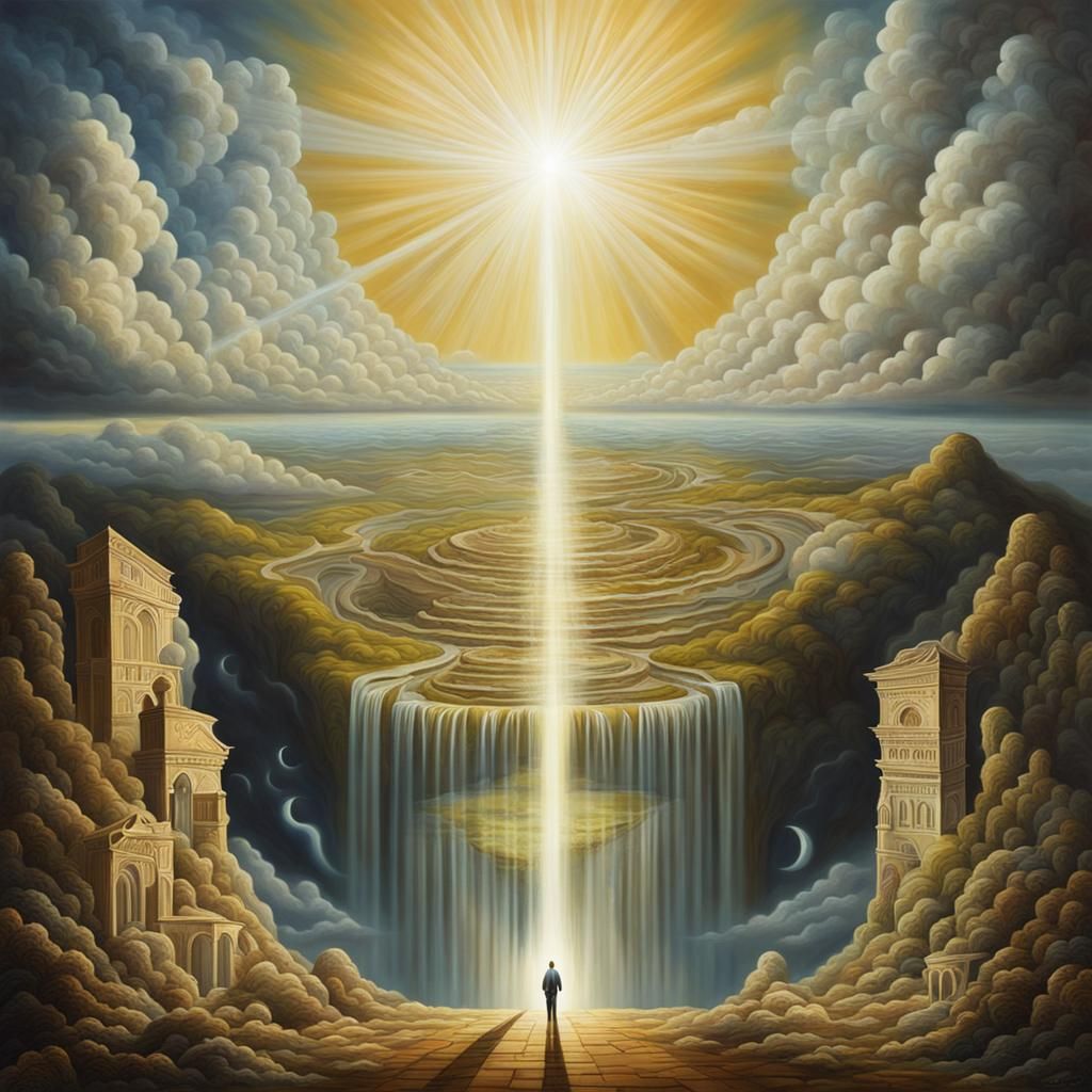 Surreal Image of Divine Light