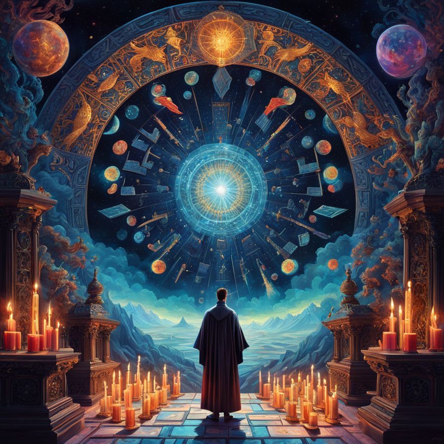 Mystic Magician in Celestial Ascension