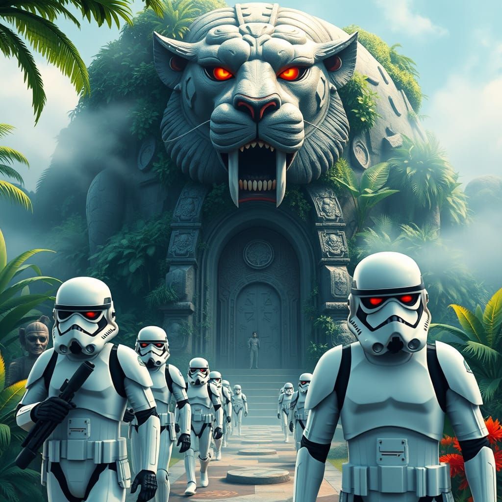 Stormtroopers Discover Hidden Temple in Death Star