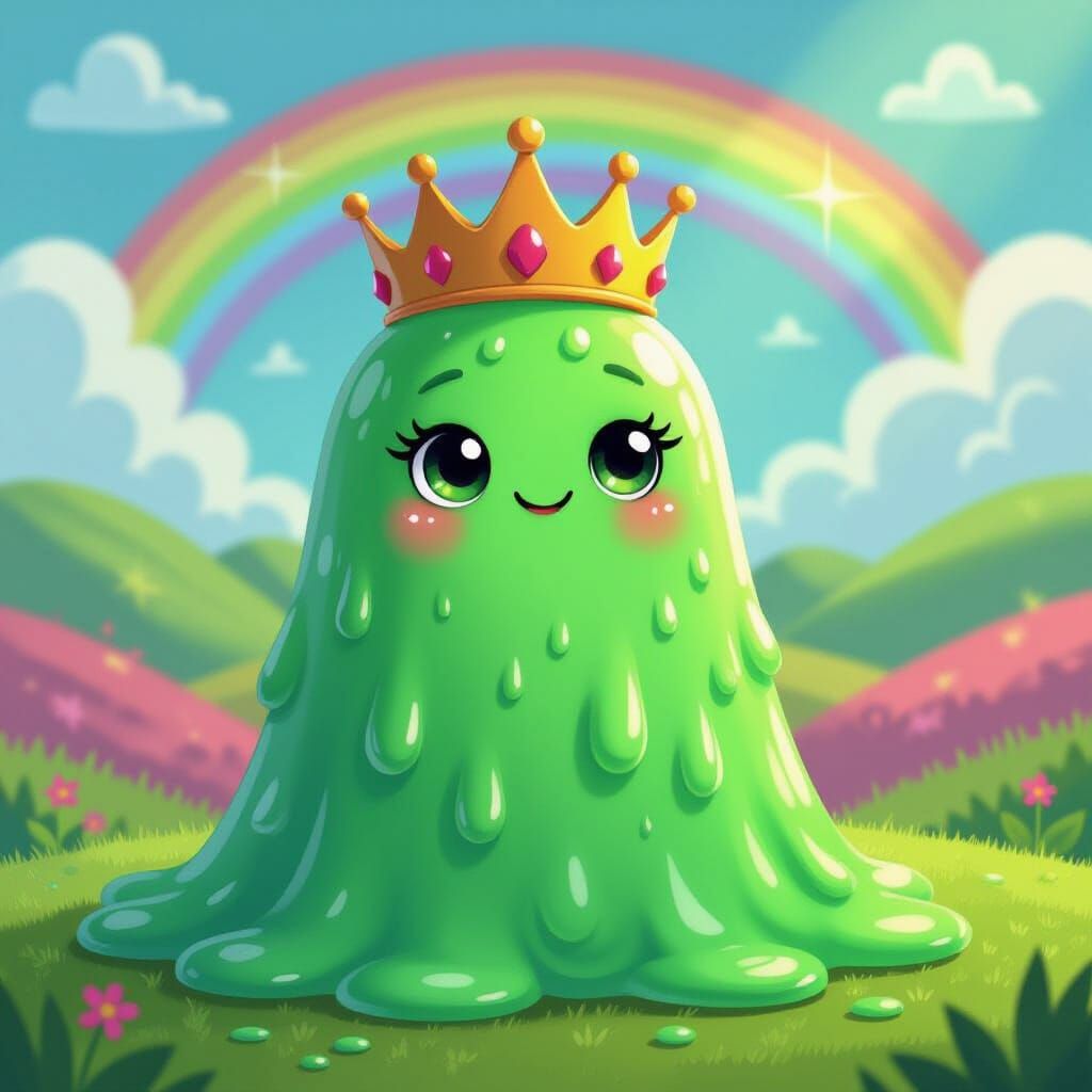 Slime Princess in Adventure Time Style