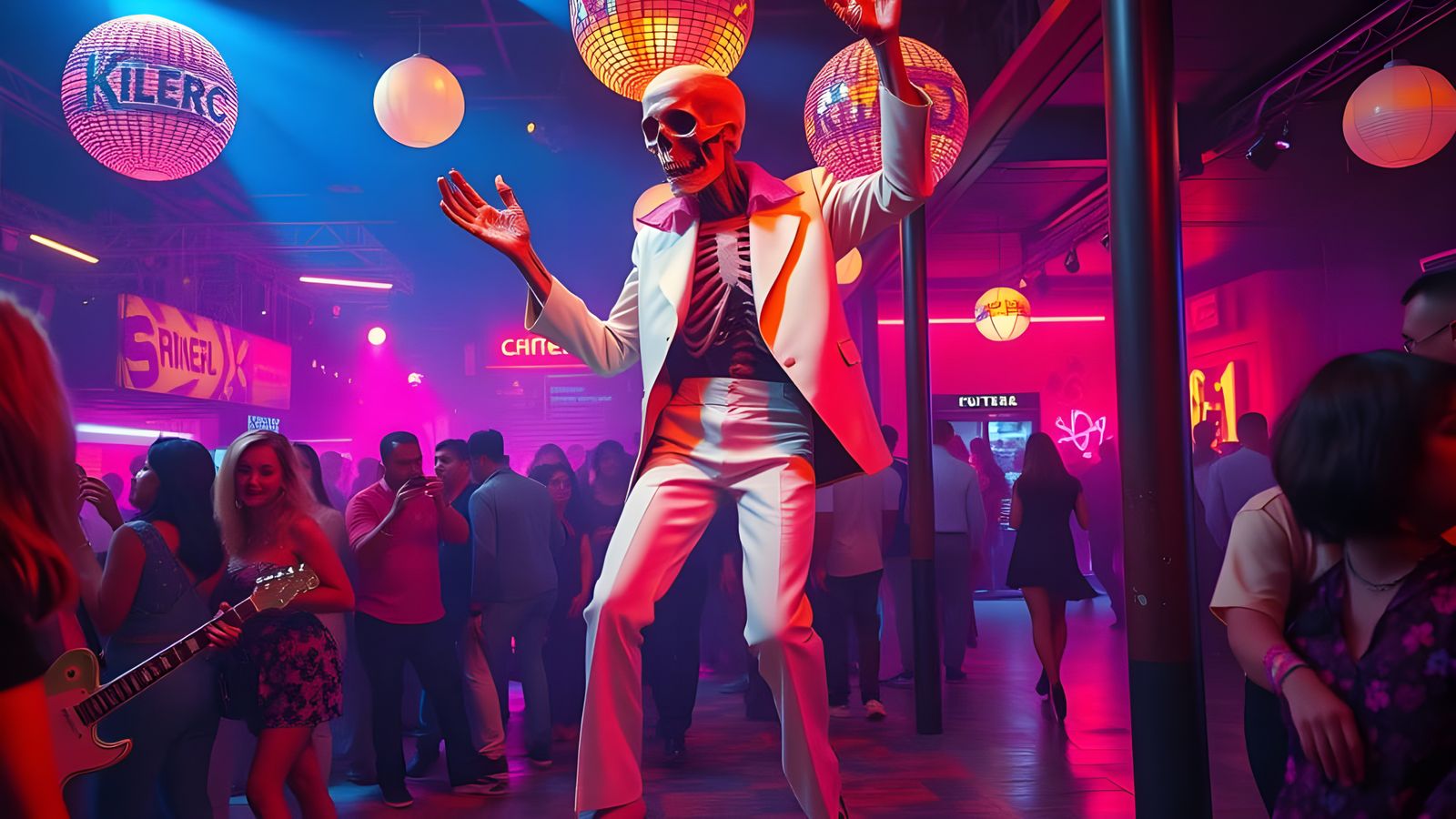 Disco Zombie Grooves in Funky 70s Nightclub