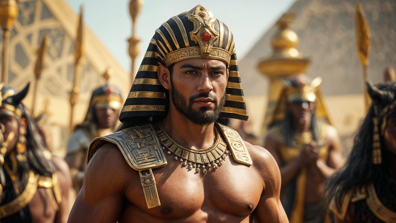 Ancient Egyptian Pharaoh in Epic Cinematic Style