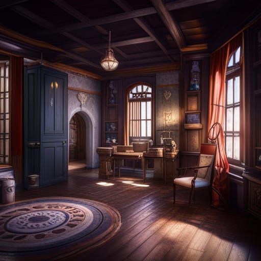 Fantastical DND Inn Room Concept Art