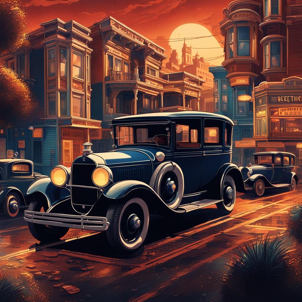 Tarantino Style Detective Movie Poster: San Francisco, 1920s