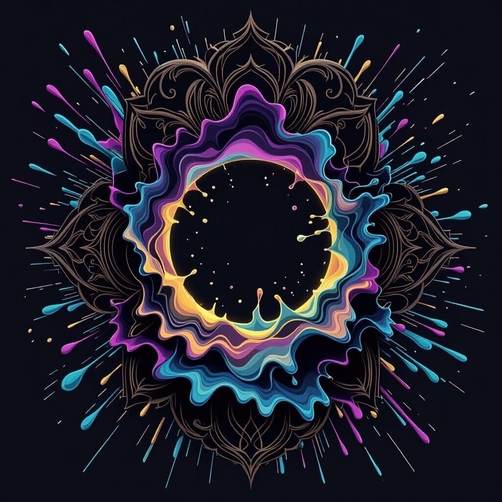 Dark Fantasy Art: Central Circle Motif