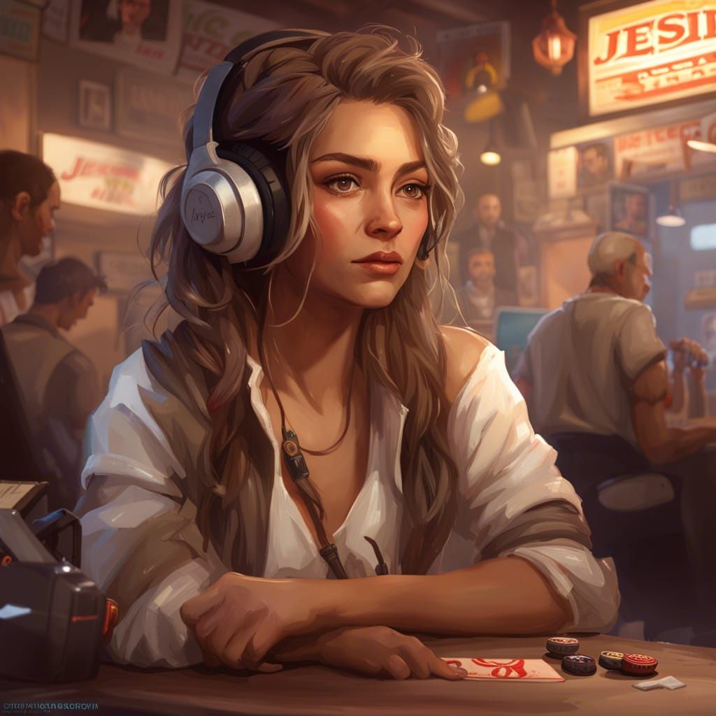 Detailed Portrait of a Latina Gamer in Unreal Engine 5