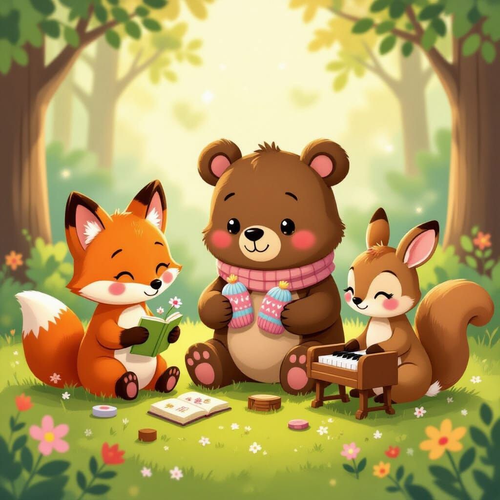 Adorable Woodland Animals With Secret Hobbies