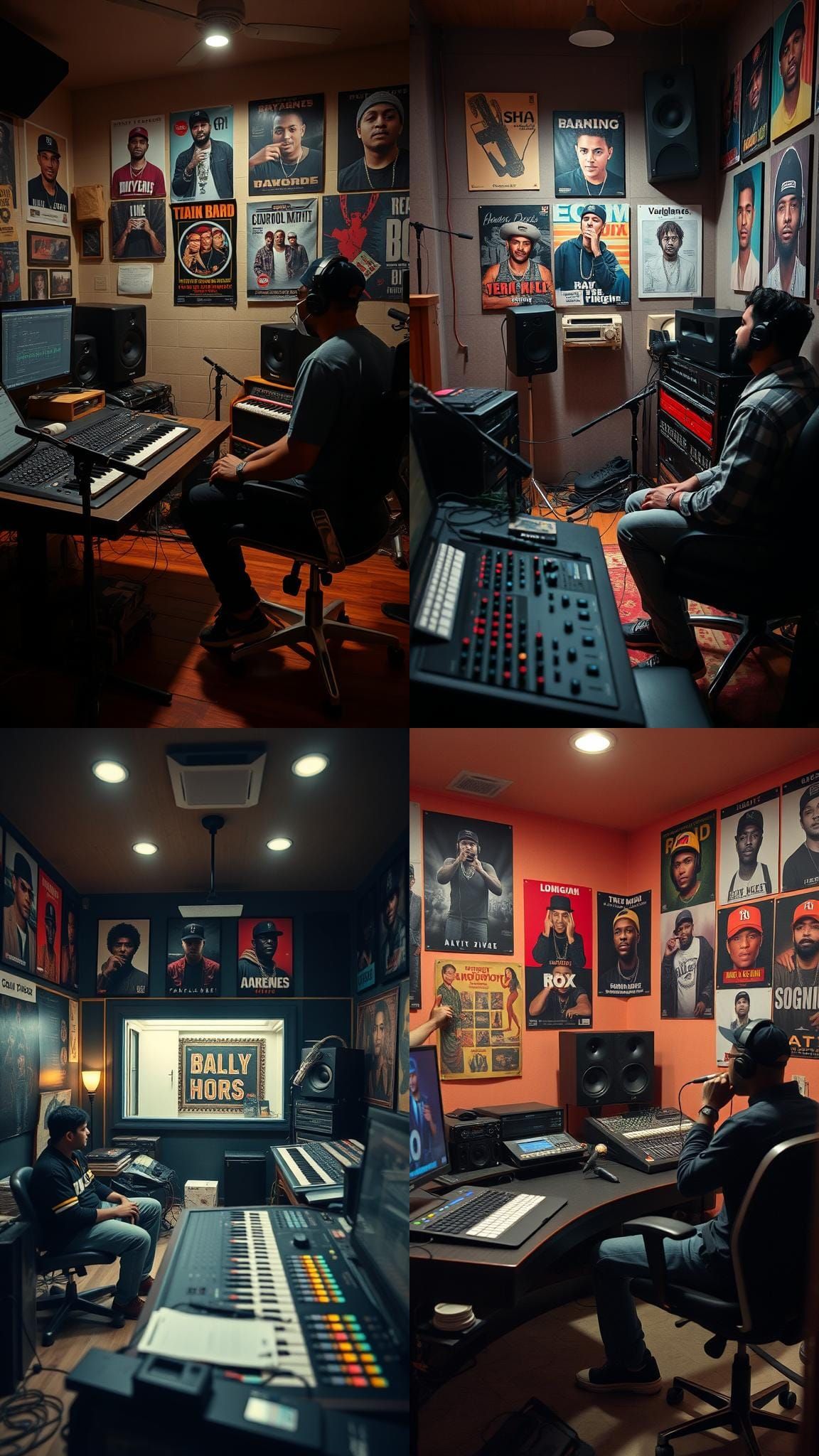 Bangladeshi Rapper in Dhaka Recording Studio: Cinematic Vibe