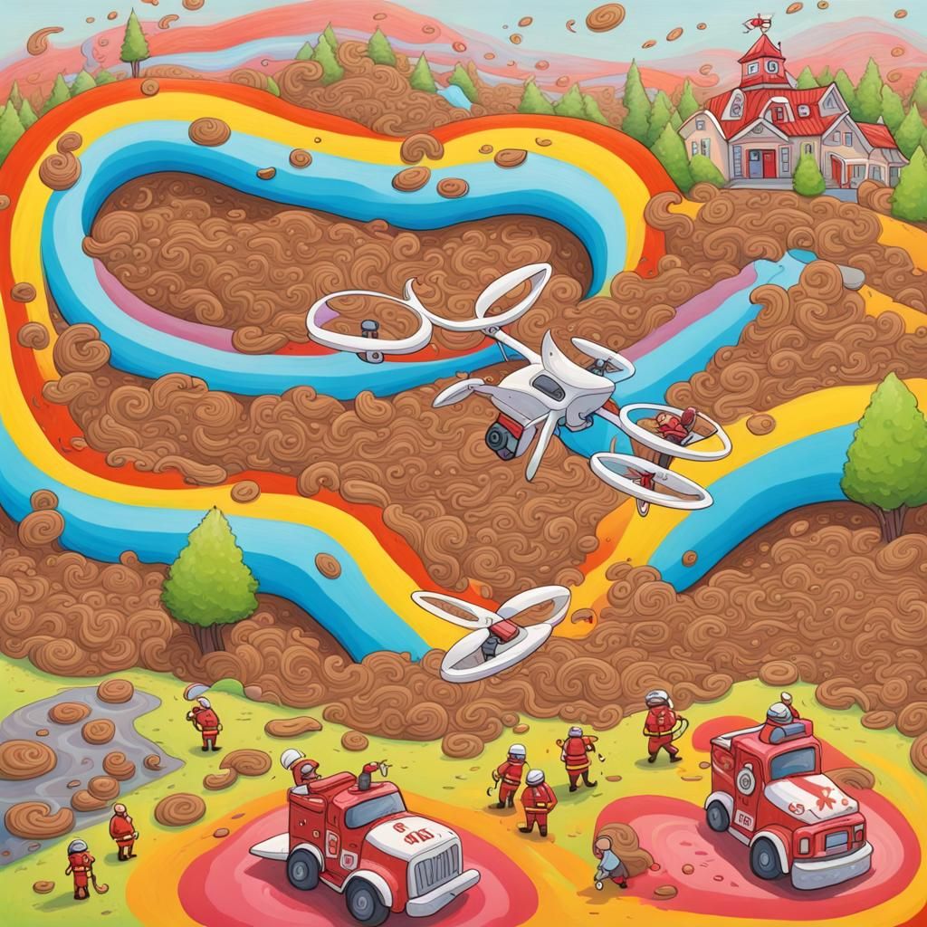 Texas Fire Department Drone Pilot Over Poop Piles