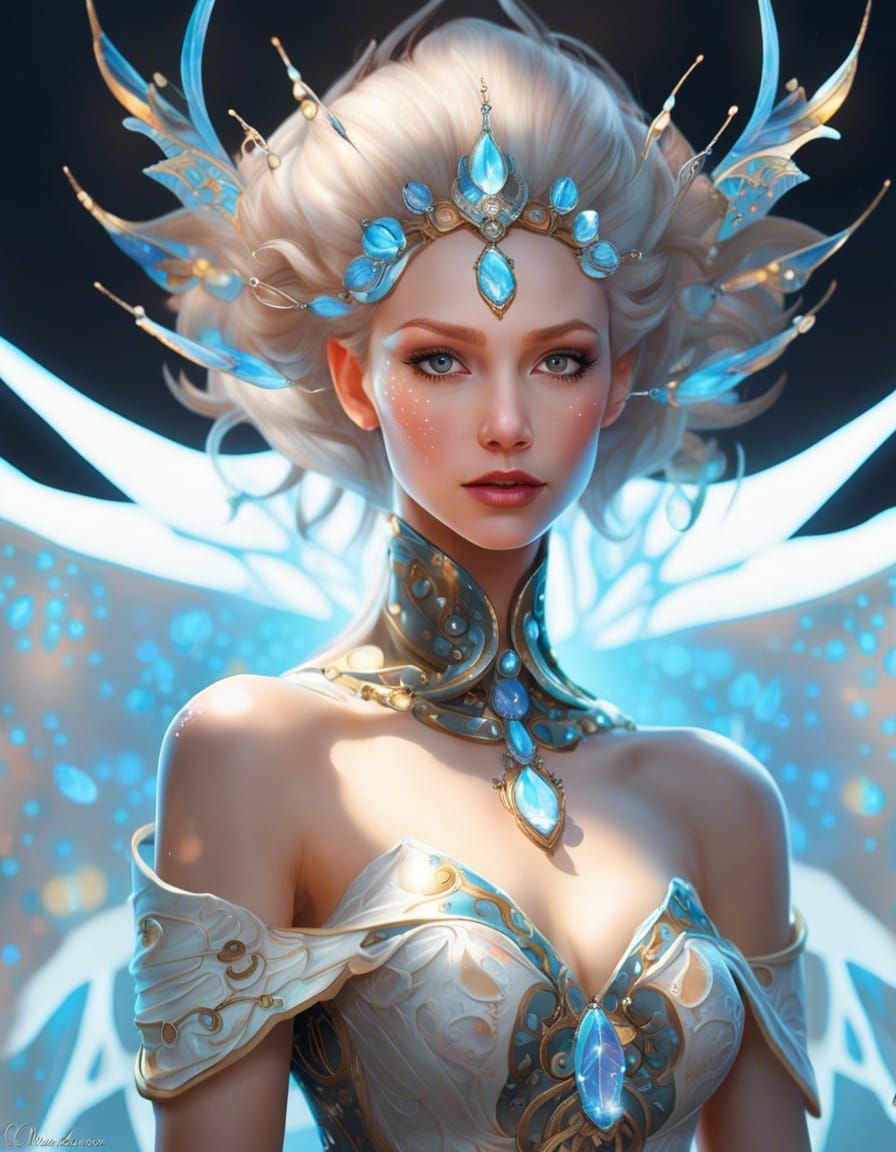 Anime Pastel Dream Portrait of a Delicate Princess