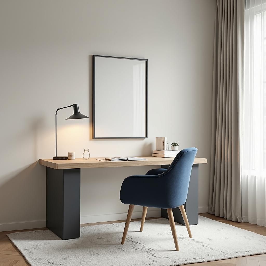 Serene Transitional Office Nursery in Concept Art Style