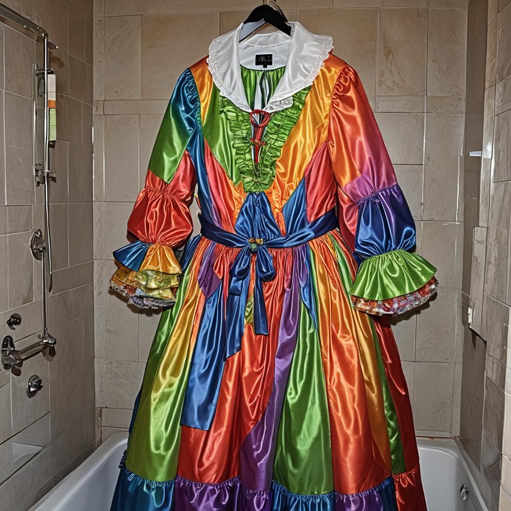 Bathroom Shower Bath Handbasin Toilet WC BBW Obese Femme Sis...