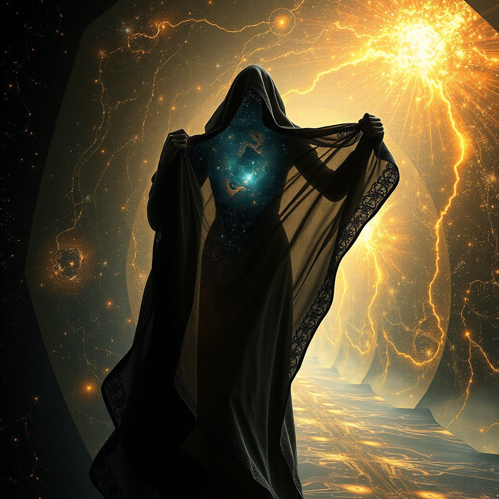 Mystical Being Reveals Star-Filled Cosmic Corridor