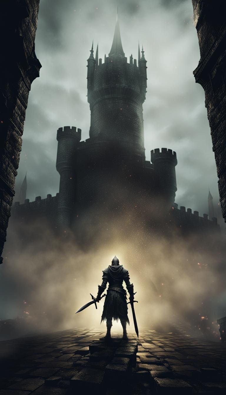 Dark Souls Boss in Apocalyptic Castle Fog