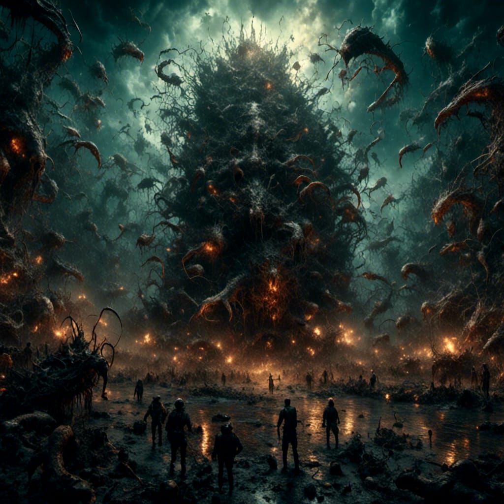 Mindflayers and Demons Clash in Epic Battle