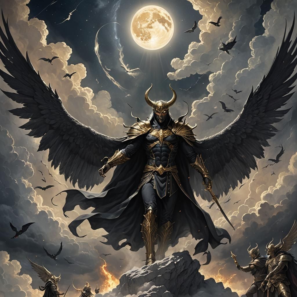 Lucifer Gazing at Heaven in Starlight