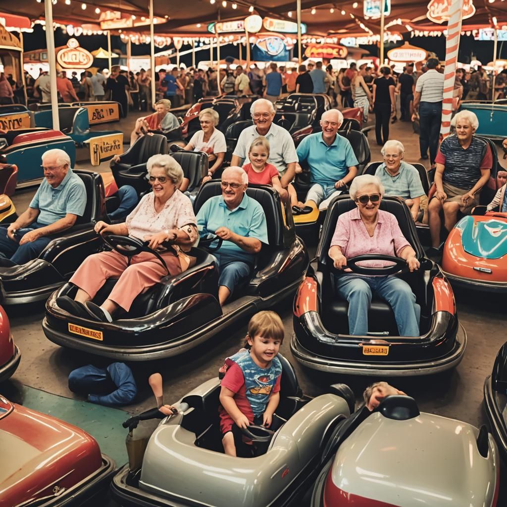 Family Fun: Bumper Cars at the Fair