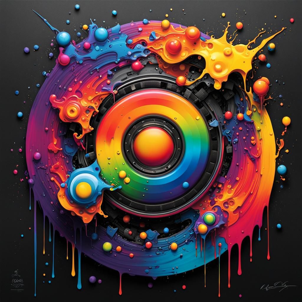 Colorful Graffiti Art Inspired by Yang-Mills Theory