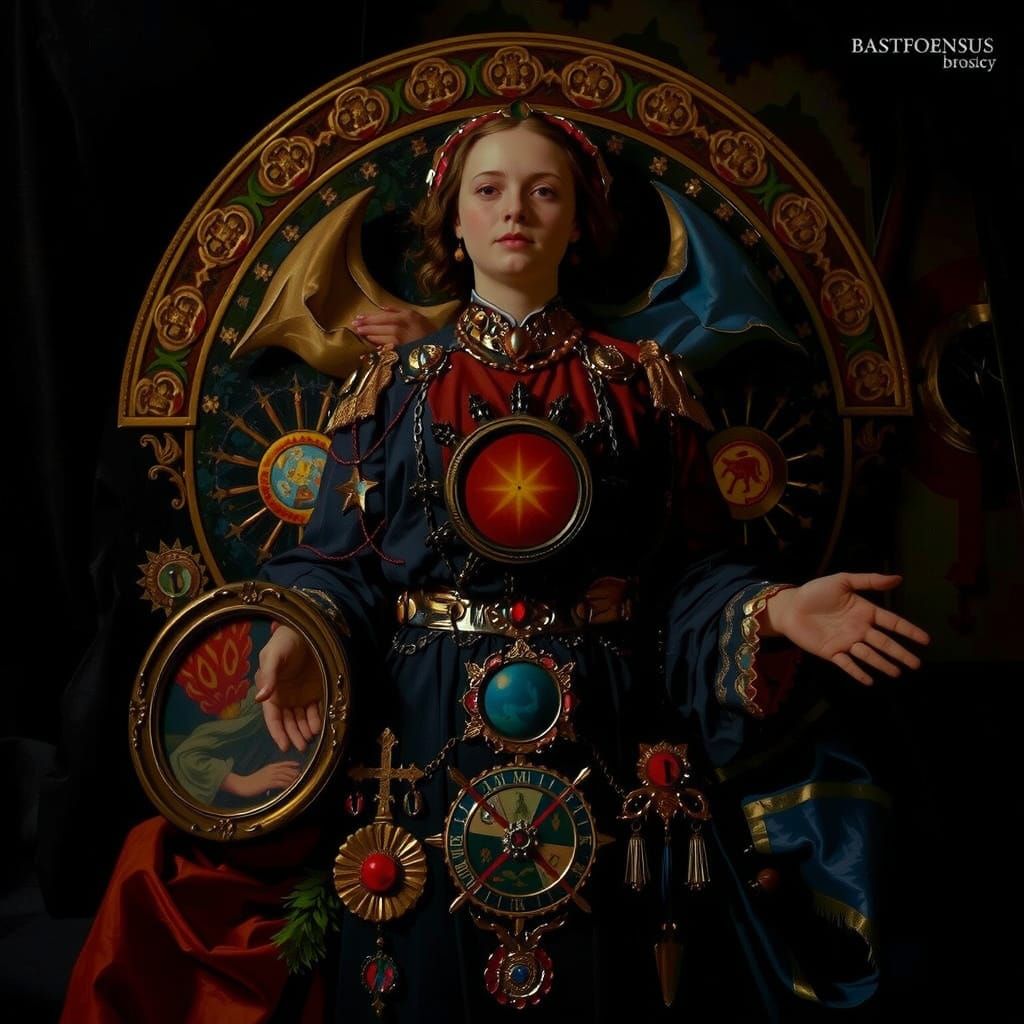 Masterpiece Painting of Beauty and Truth Radiating Excellenc...