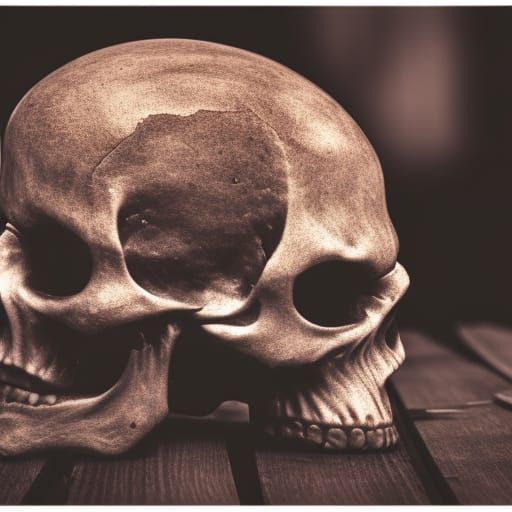 Burning Skull: Professional Photography with Bokeh