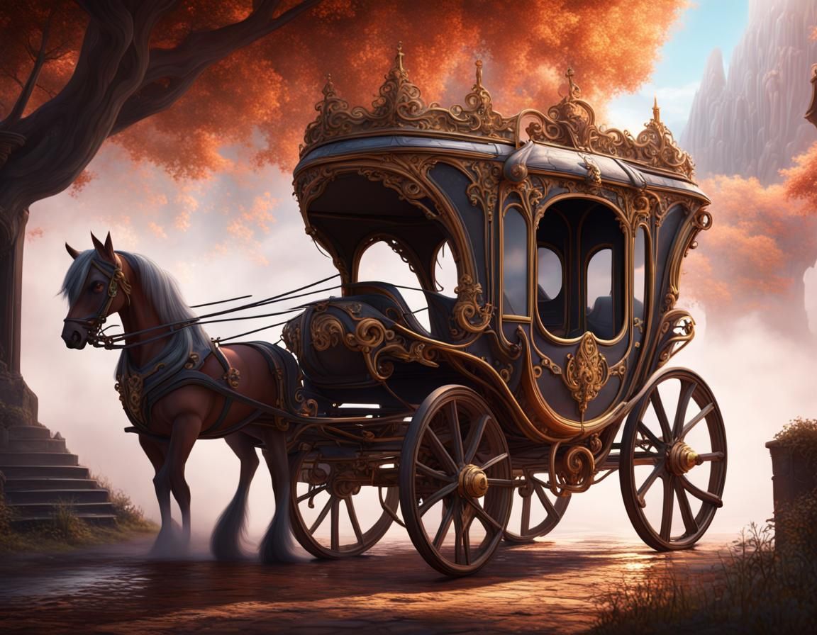 Fantastical Carriage: Detailed Matte Painting in Unreal Engi...