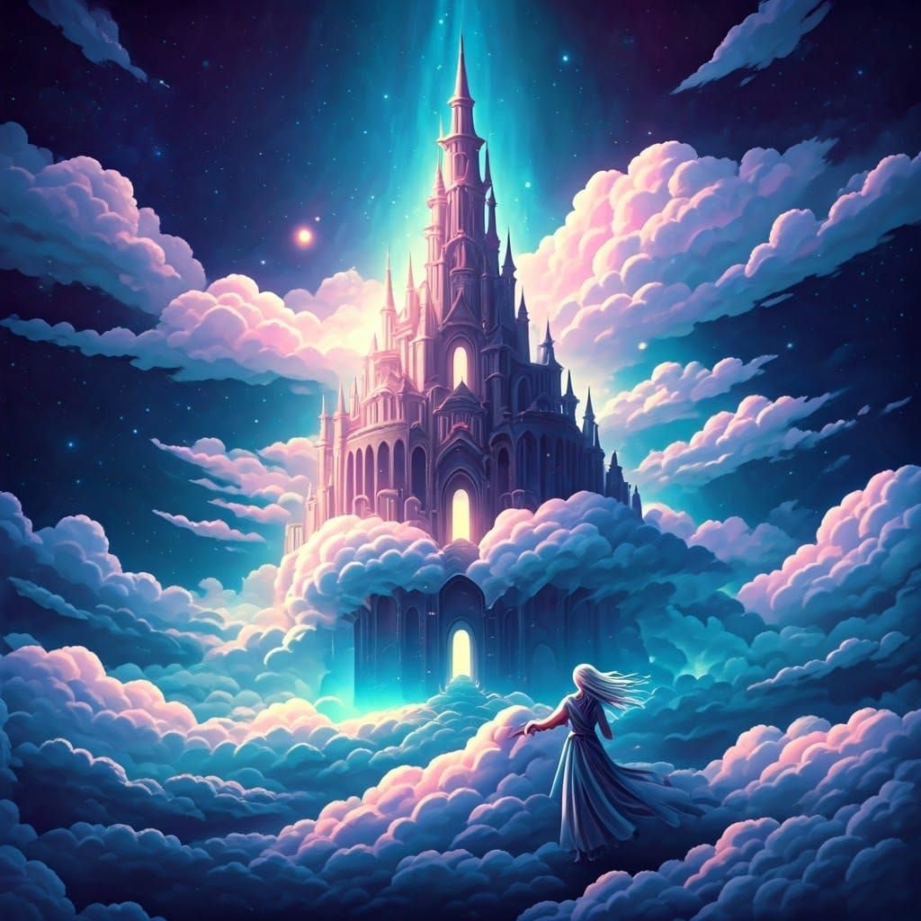 Cloud Sculptor in Holographic Cosmic Illustration