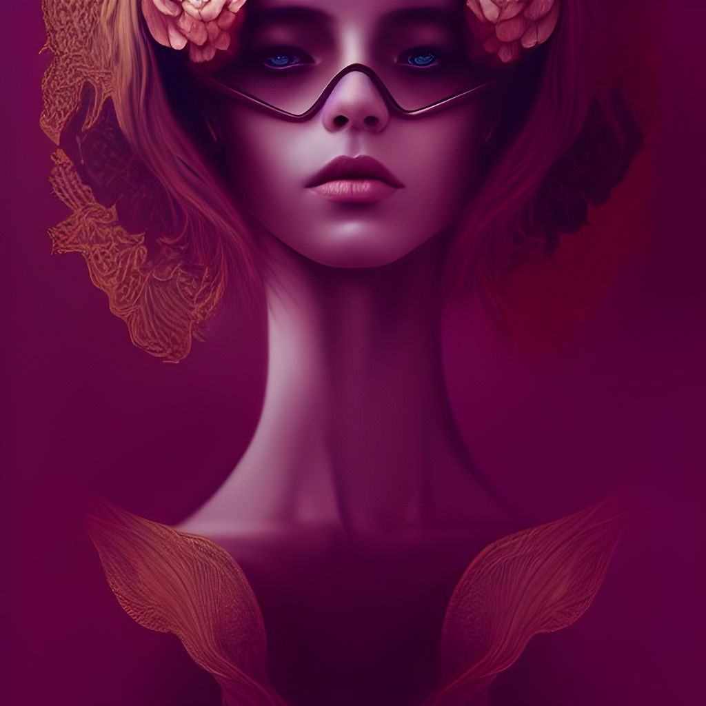 Intricate Portrait in Digital Art Style