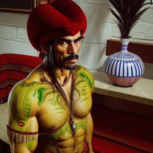 Portrait of a Muscular Man